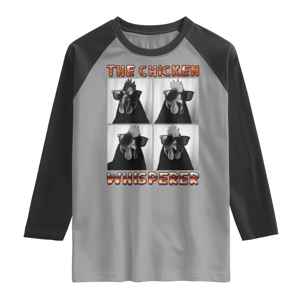 Funny Farm Animal Gift Raglan Shirt The Chicken Whisperer - Wonder Print Shop