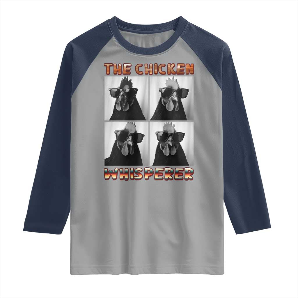 Funny Farm Animal Gift Raglan Shirt The Chicken Whisperer - Wonder Print Shop