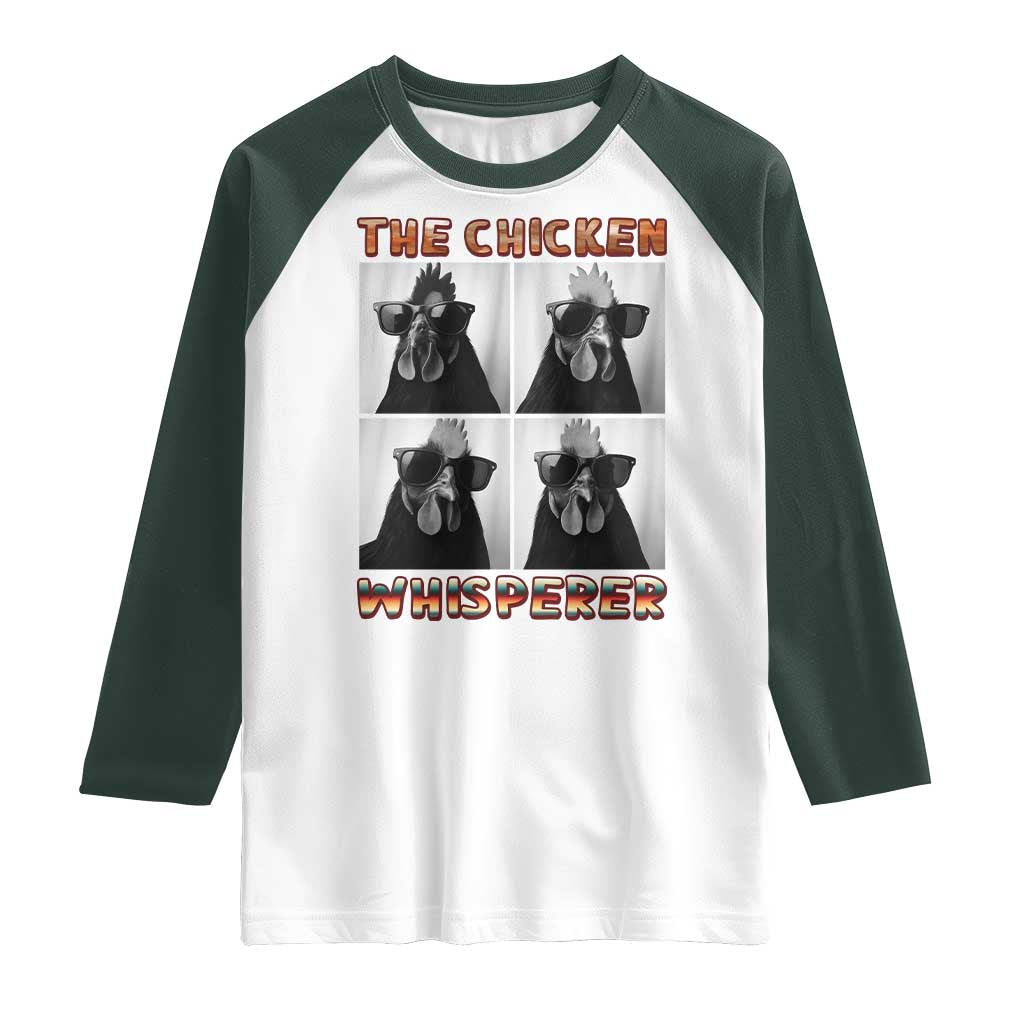 Funny Farm Animal Gift Raglan Shirt The Chicken Whisperer - Wonder Print Shop