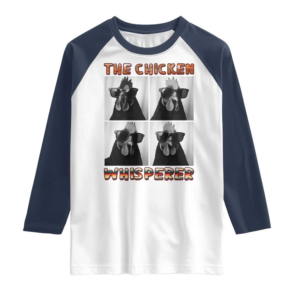 Funny Farm Animal Gift Raglan Shirt The Chicken Whisperer - Wonder Print Shop