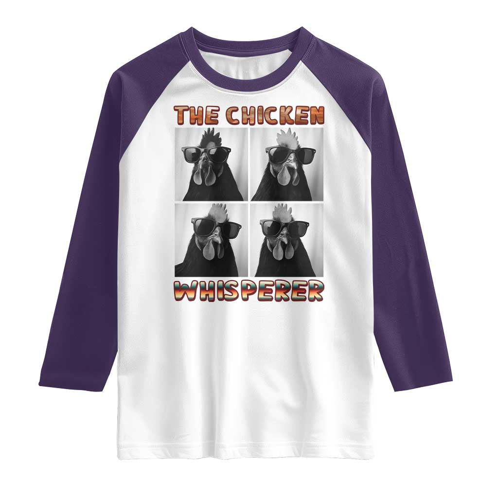 Funny Farm Animal Gift Raglan Shirt The Chicken Whisperer - Wonder Print Shop
