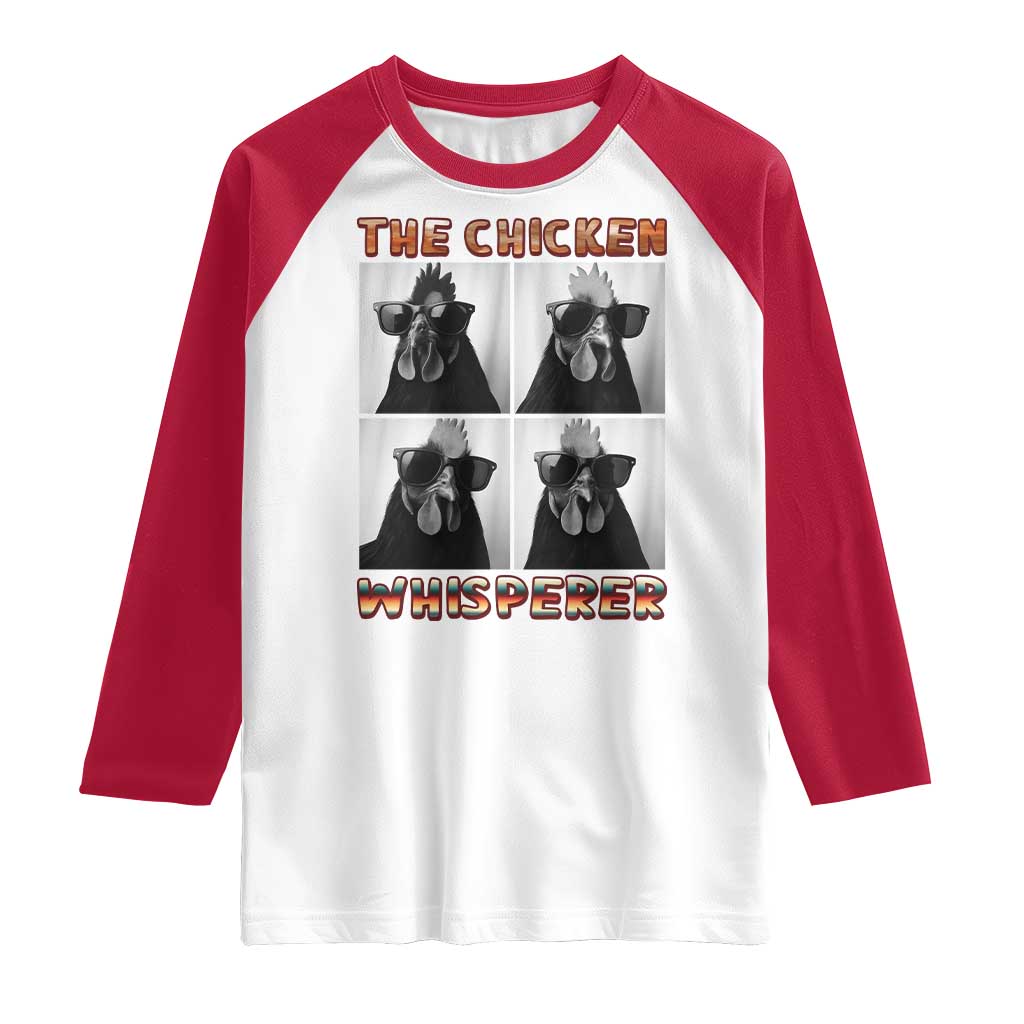 Funny Farm Animal Gift Raglan Shirt The Chicken Whisperer - Wonder Print Shop