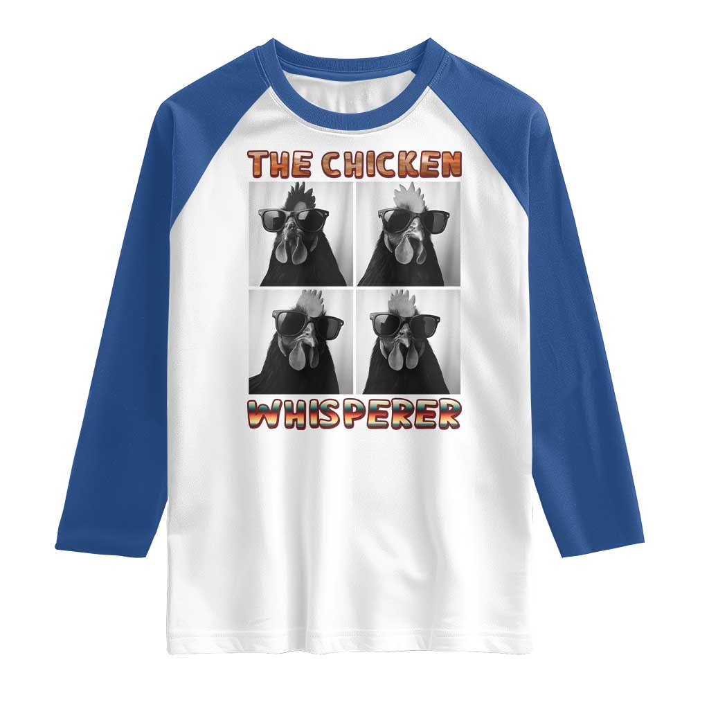 Funny Farm Animal Gift Raglan Shirt The Chicken Whisperer - Wonder Print Shop