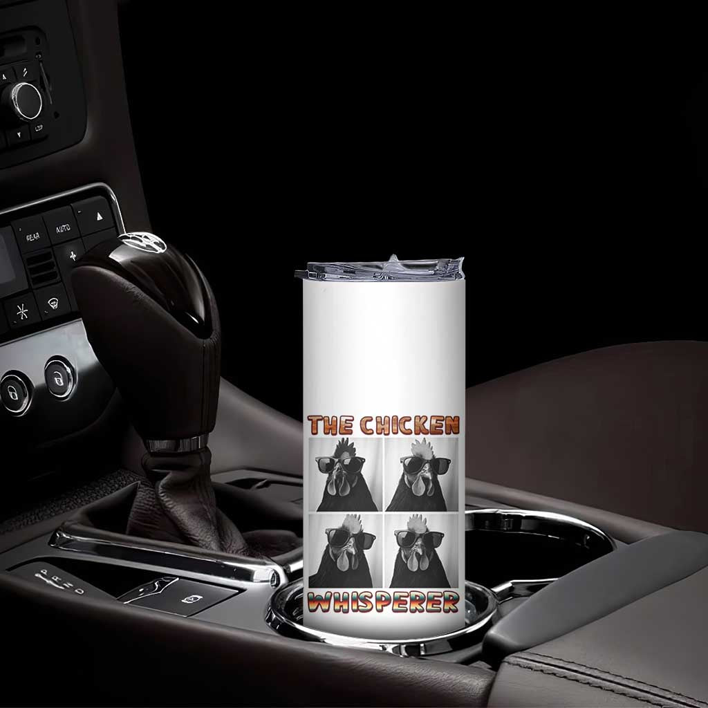 Funny Farm Animal Gift Skinny Tumbler The Chicken Whisperer