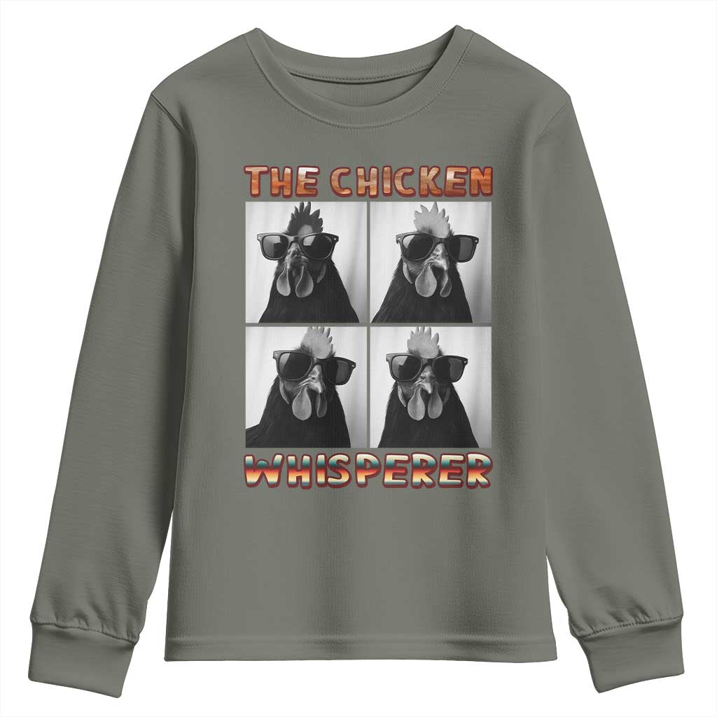 Funny Farm Animal Gift Youth Sweatshirt The Chicken Whisperer - Wonder Print Shop