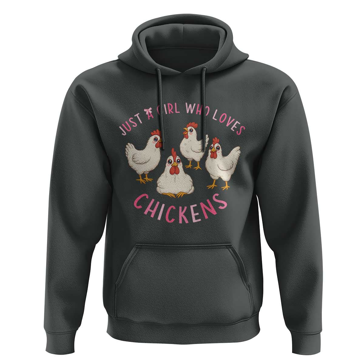Chicken Lover Gift Hoodie Just A Girl Who Loves Chickens - Wonder Print Shop