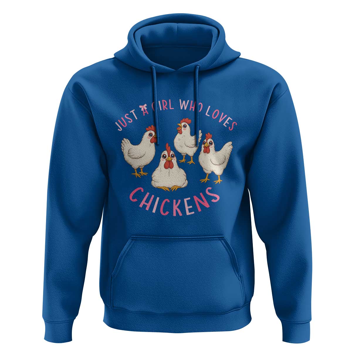Chicken Lover Gift Hoodie Just A Girl Who Loves Chickens - Wonder Print Shop