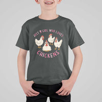 Chicken Lover Gift T Shirt For Kid Just A Girl Who Loves Chickens - Wonder Print Shop