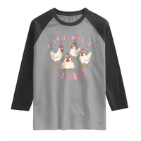 Chicken Lover Gift Raglan Shirt Just A Girl Who Loves Chickens - Wonder Print Shop