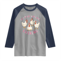 Chicken Lover Gift Raglan Shirt Just A Girl Who Loves Chickens - Wonder Print Shop