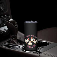Chicken Lover Gift Skinny Tumbler Just A Girl Who Loves Chickens