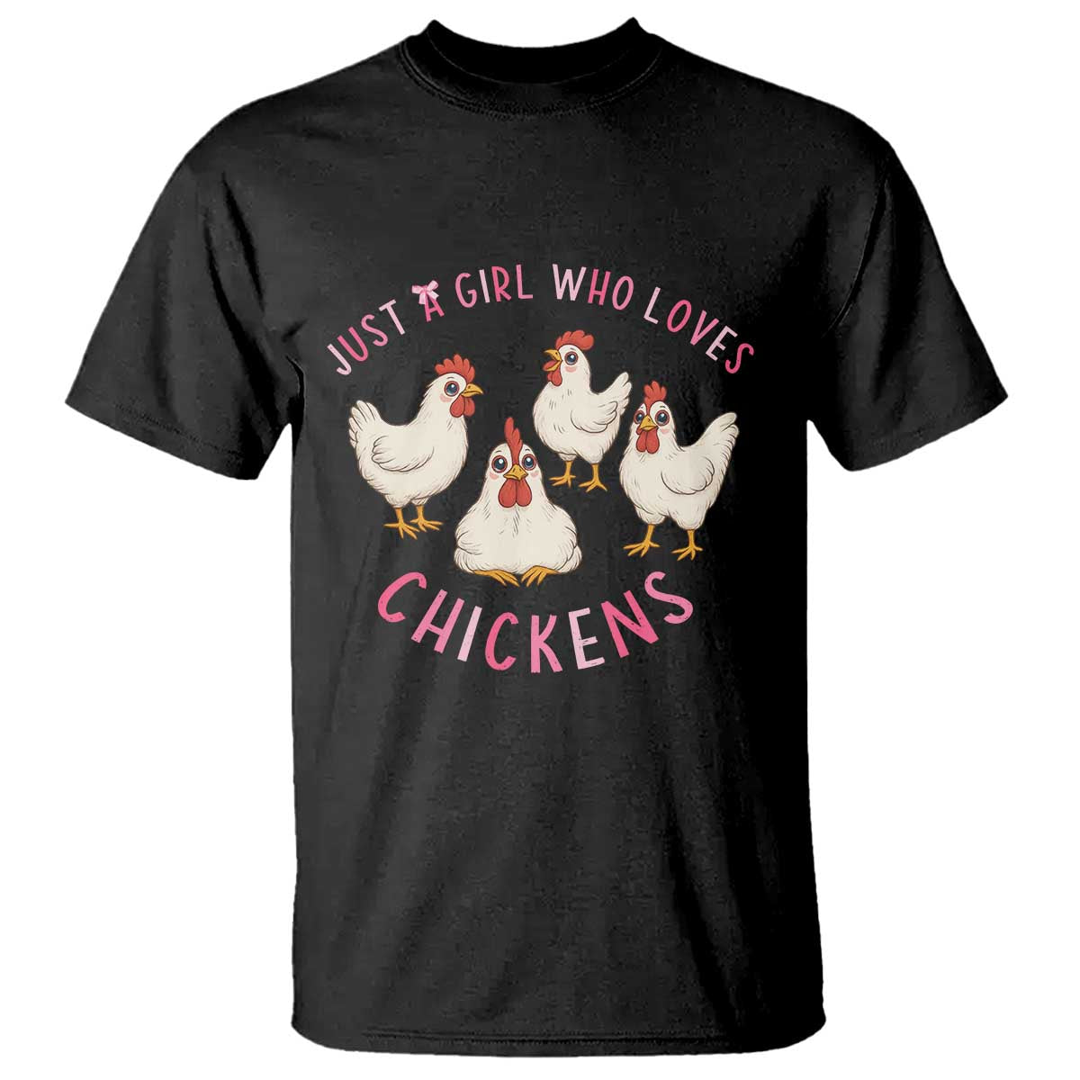Chicken Lover Gift T Shirt Just A Girl Who Loves Chickens - Wonder Print Shop
