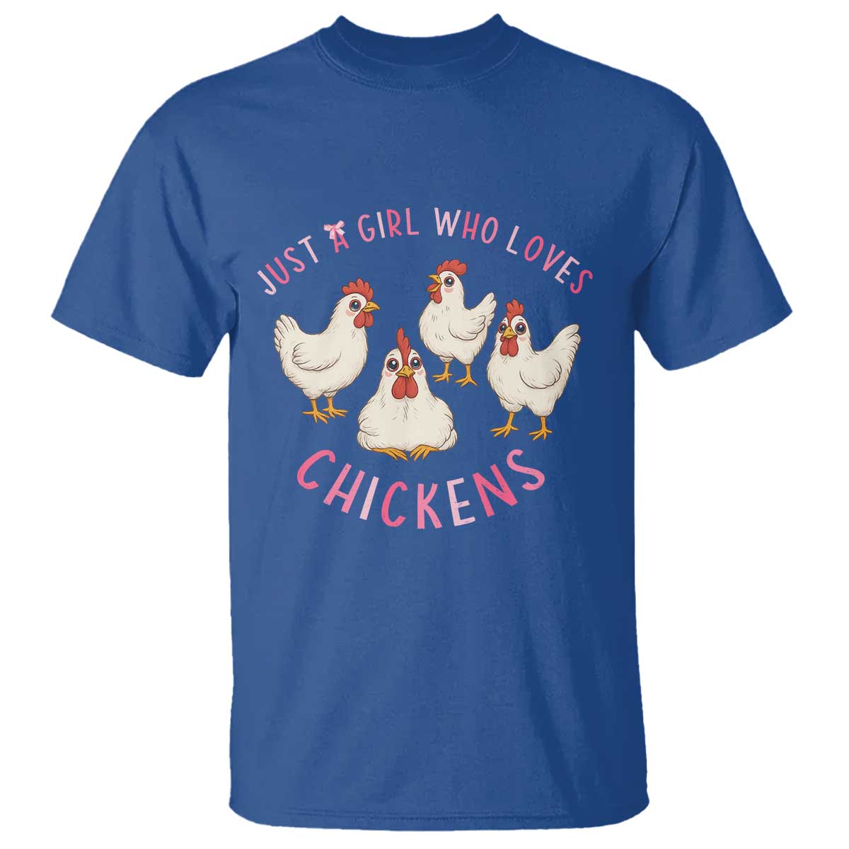 Chicken Lover Gift T Shirt Just A Girl Who Loves Chickens - Wonder Print Shop