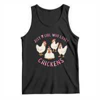 Chicken Lover Gift Tank Top Just A Girl Who Loves Chickens - Wonder Print Shop