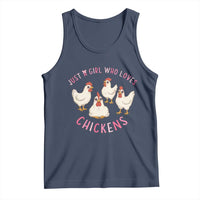 Chicken Lover Gift Tank Top Just A Girl Who Loves Chickens - Wonder Print Shop