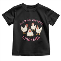 Chicken Lover Gift Toddler T Shirt Just A Girl Who Loves Chickens - Wonder Print Shop