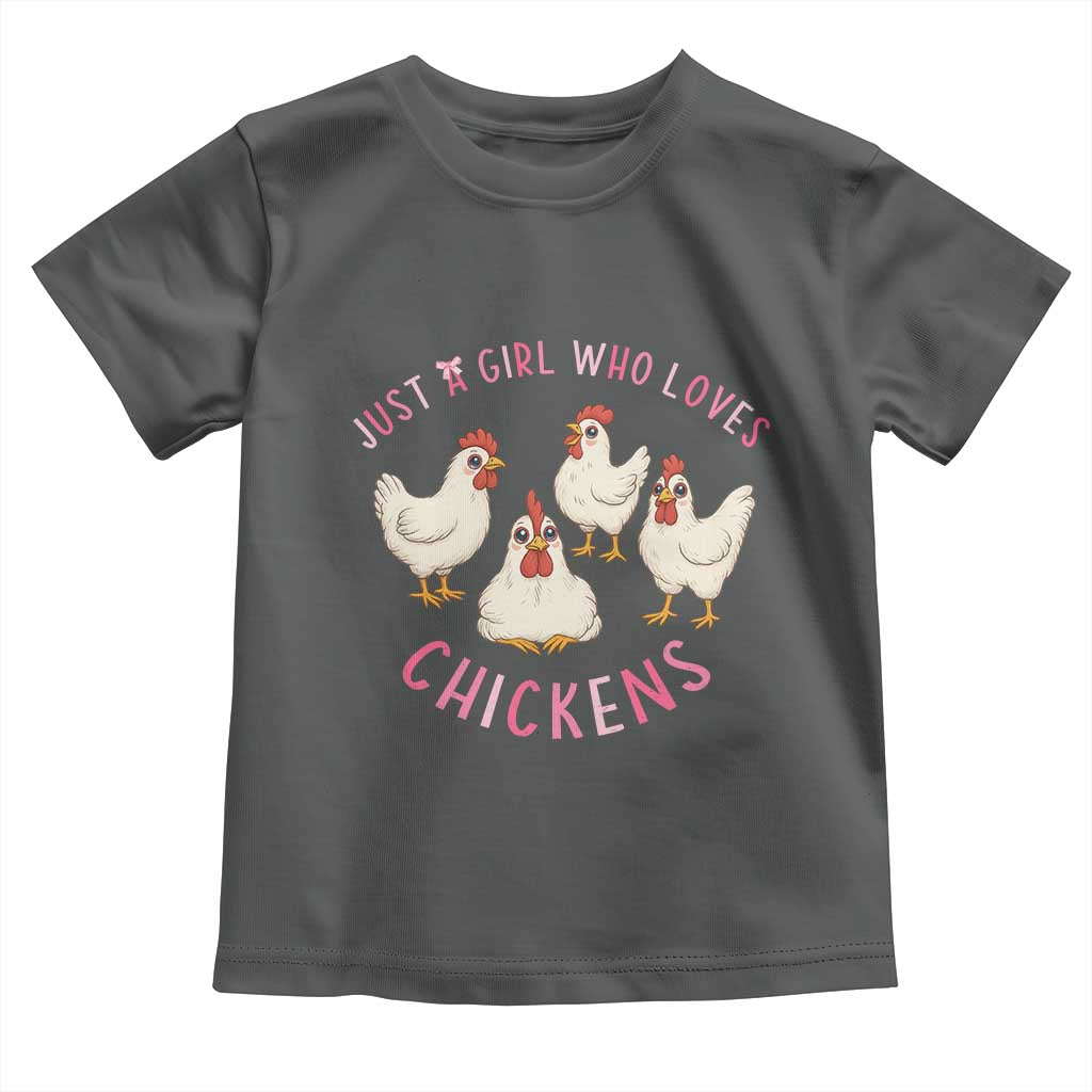 Chicken Lover Gift Toddler T Shirt Just A Girl Who Loves Chickens - Wonder Print Shop
