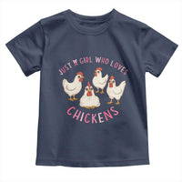 Chicken Lover Gift Toddler T Shirt Just A Girl Who Loves Chickens - Wonder Print Shop