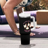 Chicken Lover Gift Tumbler With Handle Just A Girl Who Loves Chickens