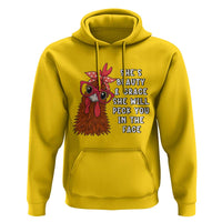 Funny Chicken Lover Gift Hoodie She Is Beauty And Grace She Will Peck You In The Face - Wonder Print Shop