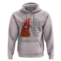 Funny Chicken Lover Gift Hoodie She Is Beauty And Grace She Will Peck You In The Face - Wonder Print Shop