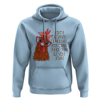 Funny Chicken Lover Gift Hoodie She Is Beauty And Grace She Will Peck You In The Face - Wonder Print Shop