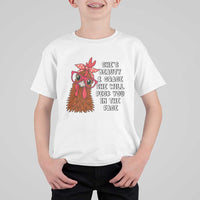 Funny Chicken Lover Gift T Shirt For Kid She Is Beauty And Grace She Will Peck You In The Face - Wonder Print Shop