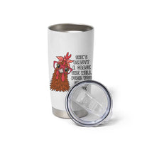 Funny Chicken Lover Gift Tumbler Cup She Is Beauty And Grace She Will Peck You In The Face