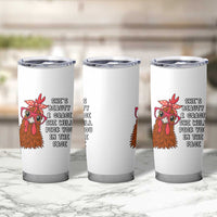 Funny Chicken Lover Gift Tumbler Cup She Is Beauty And Grace She Will Peck You In The Face