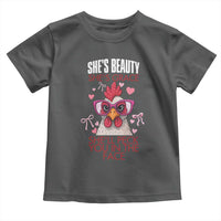 She Will Peck You In The Face Toddler T Shirt Funny Chicken Lover - Wonder Print Shop