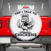 Funny Farm Animal Gift Spare Tire Cover Yep I Talk To Chickens - Wonder Print Shop