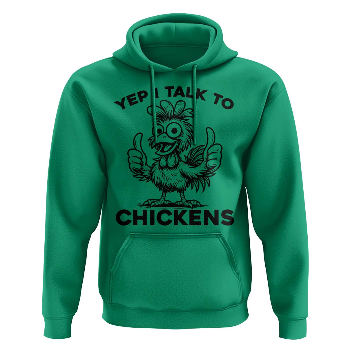 Funny Farm Animal Gift Hoodie Yep I Talk To Chickens - Wonder Print Shop