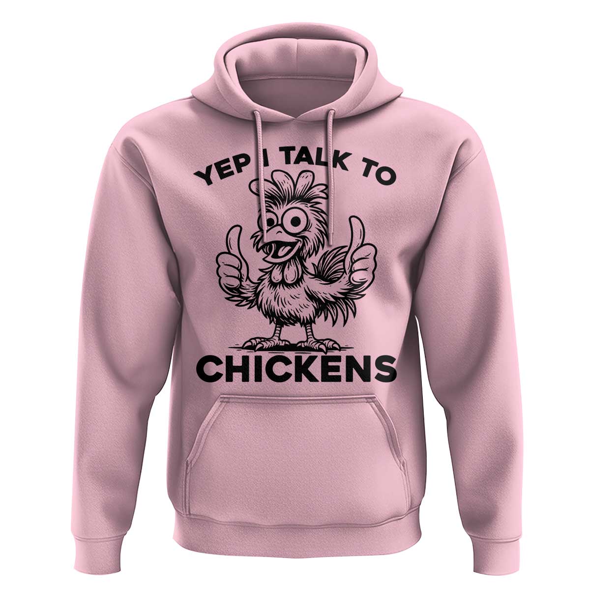 Funny Farm Animal Gift Hoodie Yep I Talk To Chickens - Wonder Print Shop