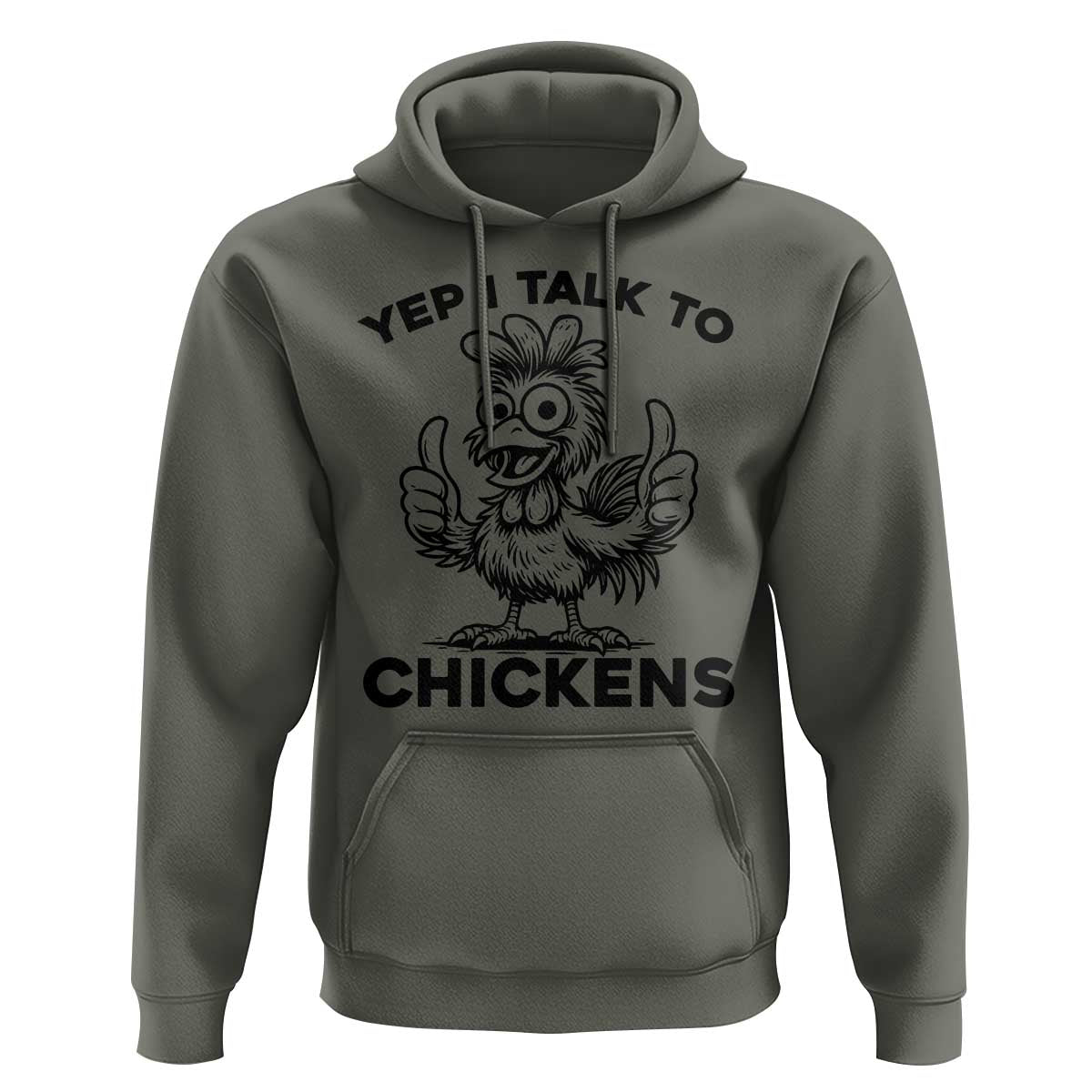Funny Farm Animal Gift Hoodie Yep I Talk To Chickens - Wonder Print Shop