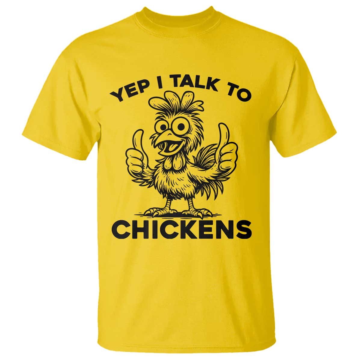 Funny Farm Animal Gift T Shirt Yep I Talk To Chickens - Wonder Print Shop