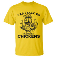 Funny Farm Animal Gift T Shirt Yep I Talk To Chickens - Wonder Print Shop
