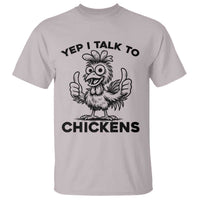 Funny Farm Animal Gift T Shirt Yep I Talk To Chickens - Wonder Print Shop