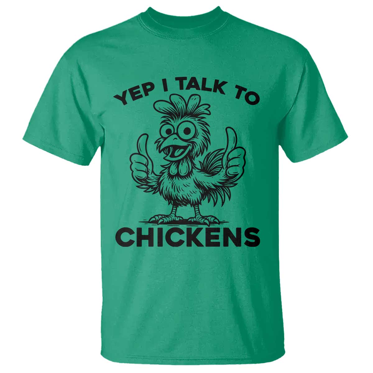 Funny Farm Animal Gift T Shirt Yep I Talk To Chickens - Wonder Print Shop