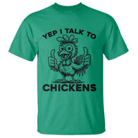 Funny Farm Animal Gift T Shirt Yep I Talk To Chickens - Wonder Print Shop