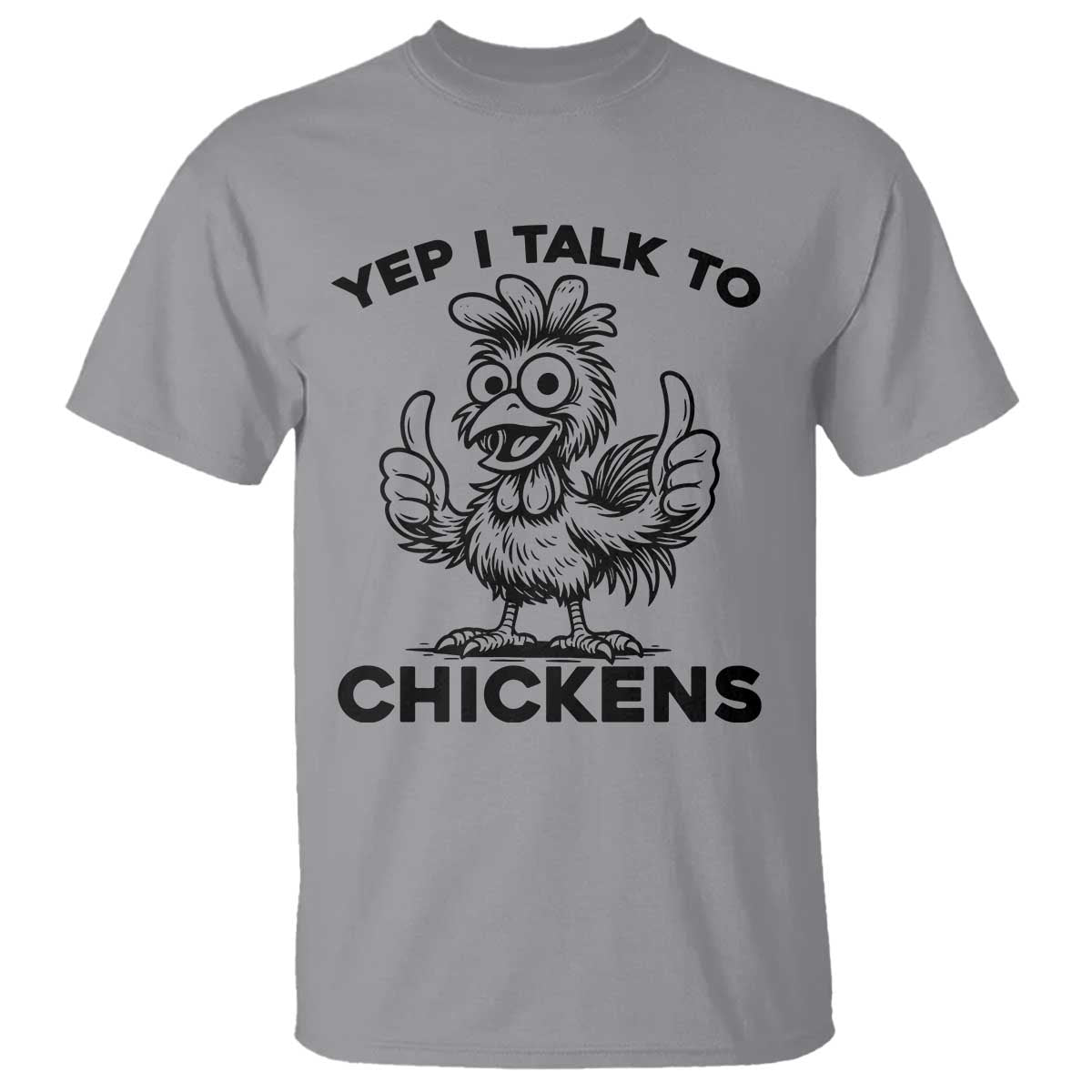 Funny Farm Animal Gift T Shirt Yep I Talk To Chickens - Wonder Print Shop