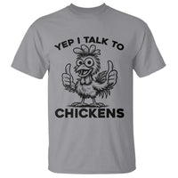 Funny Farm Animal Gift T Shirt Yep I Talk To Chickens - Wonder Print Shop