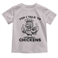Funny Farm Animal Gift Toddler T Shirt Yep I Talk To Chickens - Wonder Print Shop