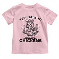 Funny Farm Animal Gift Toddler T Shirt Yep I Talk To Chickens - Wonder Print Shop