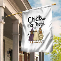 Funny Halloween Chicken Garden Flag Chick Or Treat Spooky Gift - Wonder Print Shop