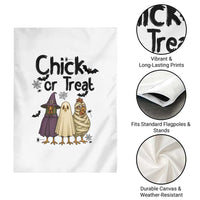 Funny Halloween Chicken Garden Flag Chick Or Treat Spooky Gift - Wonder Print Shop