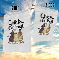 Funny Halloween Chicken Garden Flag Chick Or Treat Spooky Gift - Wonder Print Shop
