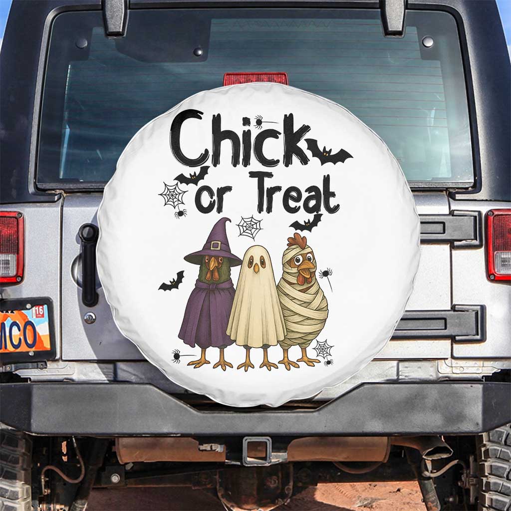 Funny Halloween Chicken Spare Tire Cover Chick Or Treat Spooky Gift - Wonder Print Shop