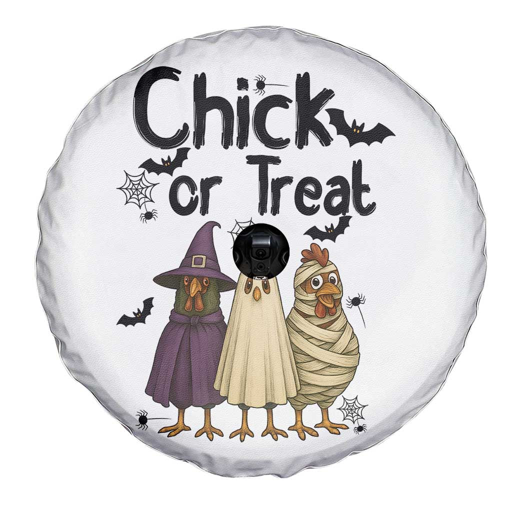 Funny Halloween Chicken Spare Tire Cover Chick Or Treat Spooky Gift - Wonder Print Shop