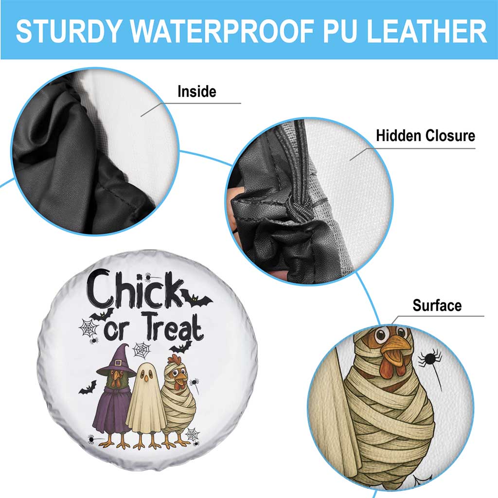 Funny Halloween Chicken Spare Tire Cover Chick Or Treat Spooky Gift - Wonder Print Shop