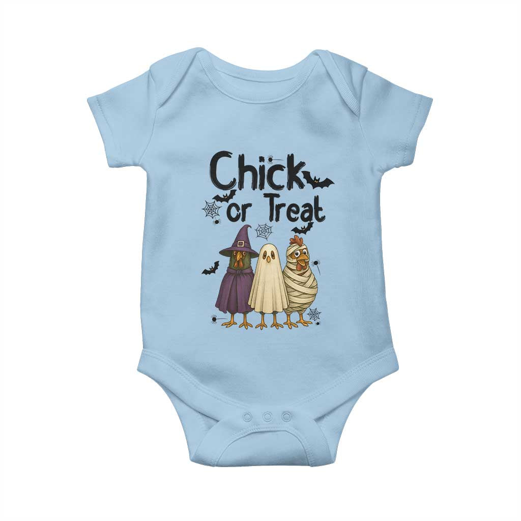 Funny Halloween Chicken Baby Onesie Chick Or Treat Spooky Gift - Wonder Print Shop
